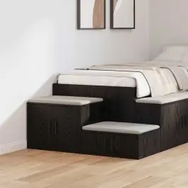 Skapītis Melns Ozols 108 X 41 X 40 Cm Inženierijas Koks Vidaxl