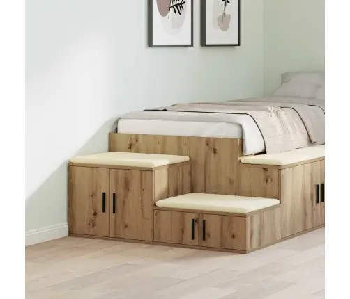 Uzglabāšanas Skapītis Artisan Oak 108X41X40 Cm No Inženierijas Koka Vidaxl