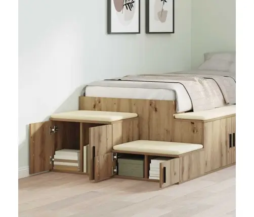 Uzglabāšanas Skapītis Artisan Oak 108X41X40 Cm No Inženierijas Koka Vidaxl