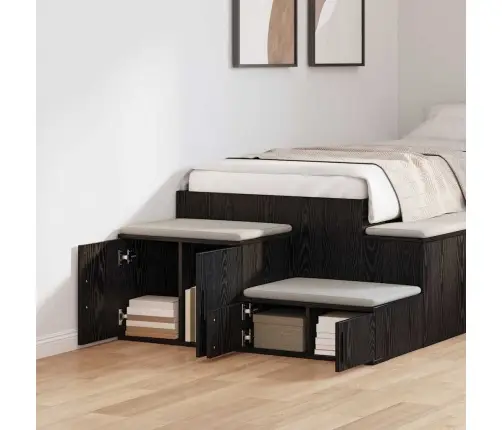 Uzglabāšanas Skapis, Melns, 103X41X40 Cm, Inženierijas Koks Vidaxl