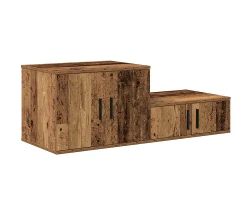 Uzglabāšanas Skapis Vecs Koks 103X41X40 Cm No Inženierētā Koka Vidaxl