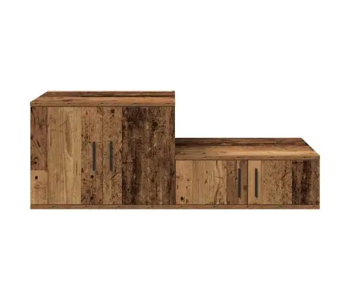 Uzglabāšanas Skapis Vecs Koks 103X41X40 Cm No Inženierētā Koka Vidaxl