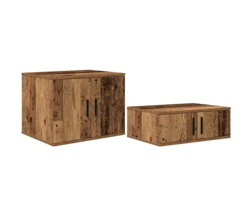 Uzglabāšanas Skapis Vecs Koks 103X41X40 Cm No Inženierētā Koka Vidaxl
