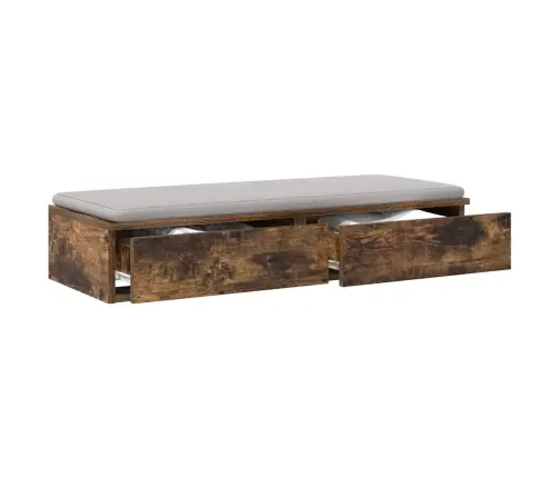 Lovos Stalčiai Su Stalčių Dūminio Ąžuolo 100 X 36.5 X 16.5 Cm Lovos Stalčiai Su Stalčių Dūminio Ąžuolo 100 X 36.5 X 16.5 Cm