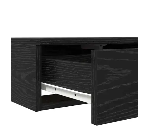 Gultas Atvilktnes Melna 200X36,5X16,5 Cm Inženierijas Koks Vidaxl