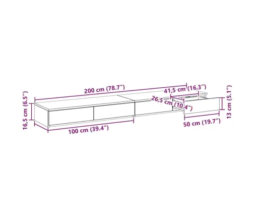 Lovos Stalčiai Su Stalčių Sena Mediena 200 X 36.5 X 16.5 Cm