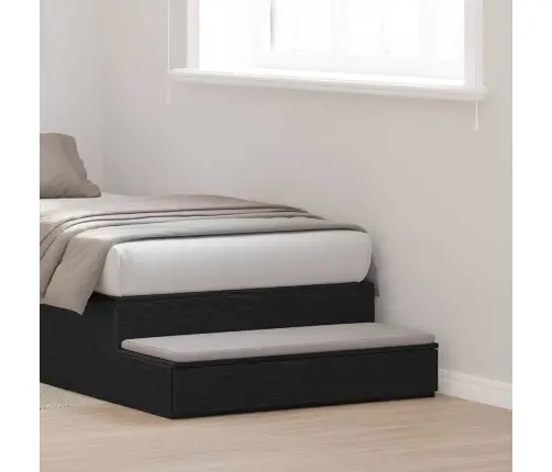 Gultas Atvilktnes Melna 80X36,5X16,5 Cm Inženierijas Koks Vidaxl