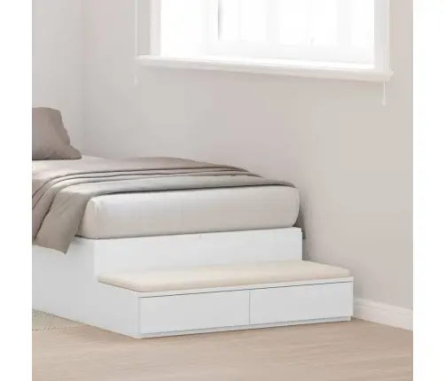 Gultas Atvilktnes Baltas, 90X36,5X16,5 Cm, No Inženierijas Koka Vidaxl