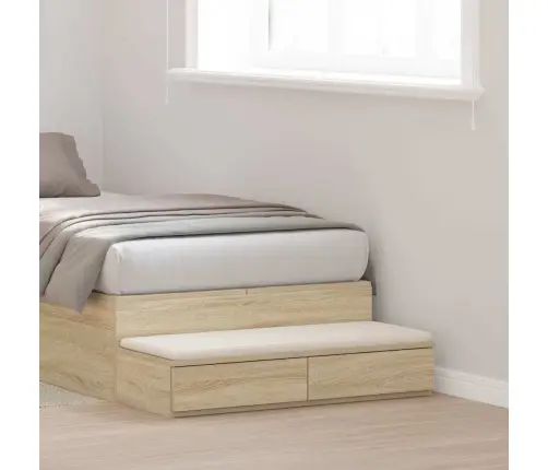 Gultas Atvilktnes No Sonoma Ozola 90X36,5X16,5 Cm, Izgatavots No Inženierijas Koka Vidaxl