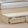Gultas Atvilktnes No Sonoma Ozola 90X36,5X16,5 Cm, Izgatavots No Inženierijas Koka Vidaxl