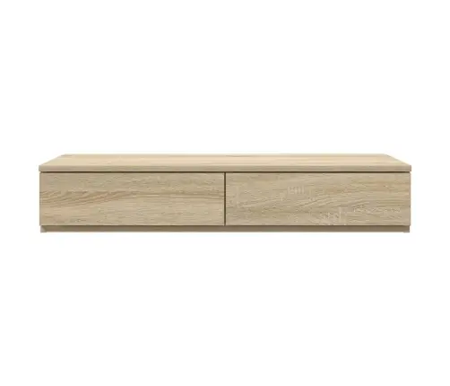 Gultas Atvilktnes No Sonoma Ozola 90X36,5X16,5 Cm, Izgatavots No Inženierijas Koka Vidaxl