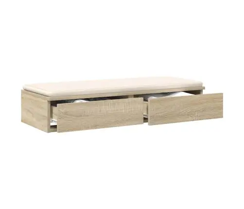 Gultas Atvilktnes No Sonoma Ozola 90X36,5X16,5 Cm, Izgatavots No Inženierijas Koka Vidaxl