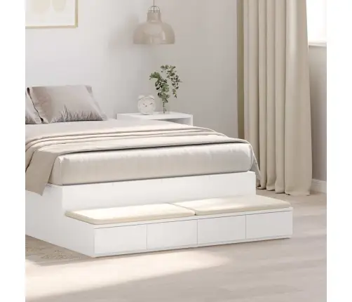 Gultas Atvilktnes Baltas 120X36,5X16,5 Cm Inženieru Koka Vidaxl