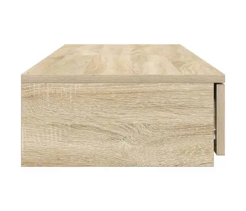 Gultas Atvilktnes Sonoma Ozols 120X36.5X16.5 Cm Inženierijas Koks Vidaxl