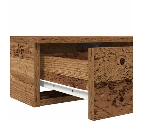 Gultas Atvilktne Pelēkā Sonoma 140X36,5X16,5 Cm Inženierijas Koks Vidaxl