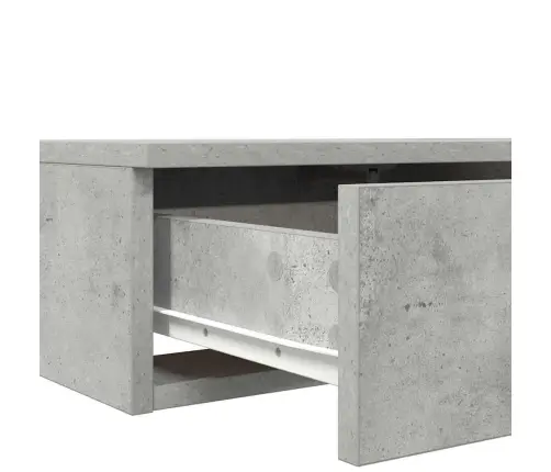 Gultas Atvilktne Betonā Pelēkā 75X36,5X16,5 Cm Inženierijas Koks Vidaxl