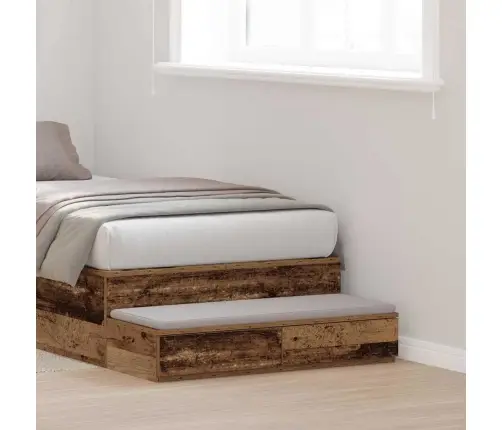 Lovos Stalčiai Su Stalčių Sena Mediena 75 X 36.5 X 16.5 Cm