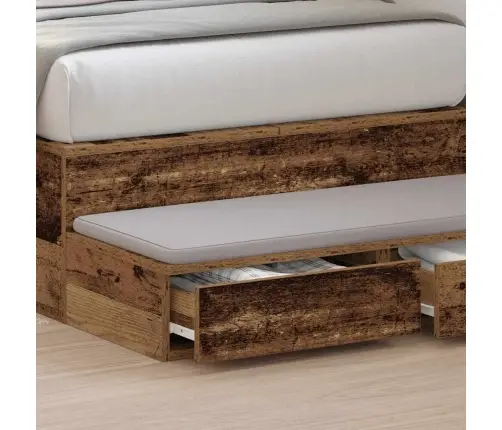 Lovos Stalčiai Su Stalčių Sena Mediena 75 X 36.5 X 16.5 Cm