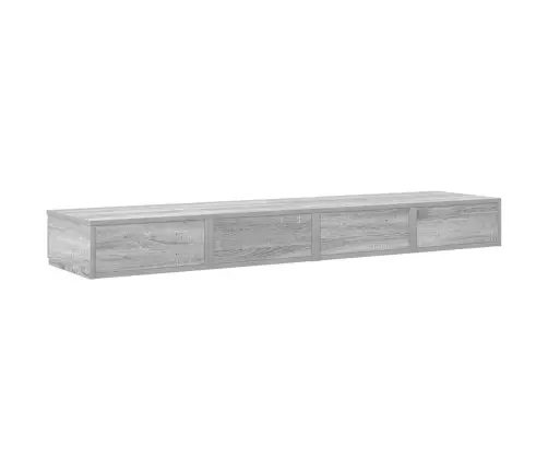 Gultas Atvilktnes Pelēka Sonoma 160X36,5X16,5 Cm Inženierijas Koks Vidaxl