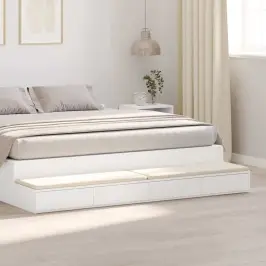 Gultas Atvilktnes Balts 180 X 36.5 X 16.5 Cm Inženierijas Koks Vidaxl