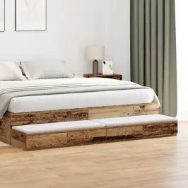 Lovos Stalčiai Su Stalčių Sena Mediena 180 X 36.5 X 16.5 Cm