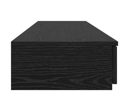 Melna Gultas Atvilktne 135X36,5X16,5 Cm, Inženierijas Koks Vidaxl