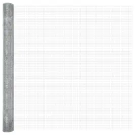 Metinātās Stieples Žogs Sudraba 1.5 X 10 M Tērauds Vidaxl