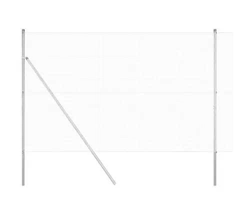 Vītņu Žogs 1.6X10 M Cinkots Tērauds Vidaxl