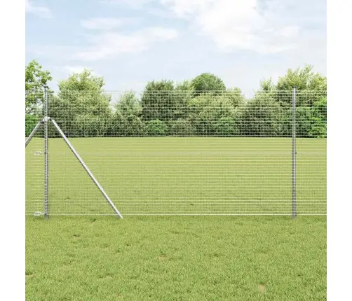 Metināts Žogs 1.4X25 M Cinkots Tērauds Vidaxl