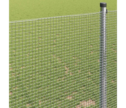 Metināts Sieta Žogs 0.8X50 M, No Galvanizēta Tērauda Vidaxl