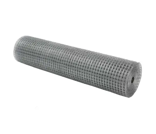 Metināts Sieta Žogs 0.8X50 M, No Galvanizēta Tērauda Vidaxl