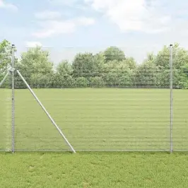 Metinātās Stieples Žogs Sudraba 1.5 X 50 M Tērauds Vidaxl