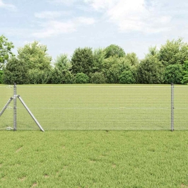 Metinātās Stieples Žogs Sudraba 0.6 X 100 M Tērauds Vidaxl