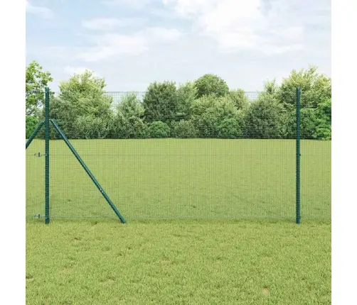 Metināts Stiepļu Žogs Zaļš 1,2 X 10 M - Tērauds Vidaxl