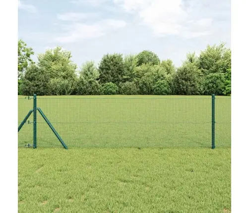 Metināts Siets, Zaļš 0.4X25 M, Tērauds Vidaxl