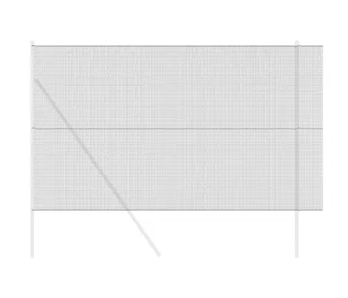 Metināta Stieple Žogs, Pelēks, 1.6X10 M, Tērauds Vidaxl