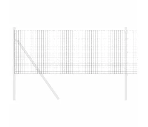 Pelēks Vadu Žogs 0,4 X 25 M, Tērauds Vidaxl