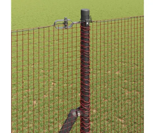 Keevitatud Traadi Aed Punane 1.5 X 10 M Teras