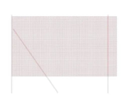 Keevitatud Traadi Aed Punane 1.5 X 10 M Teras