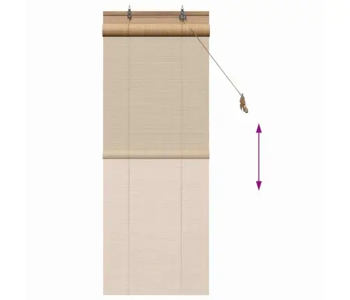 Logu Žalūzijas Un Aizsegi Gaiši Brūns 60 X 160 Cm Bambuss Vidaxl