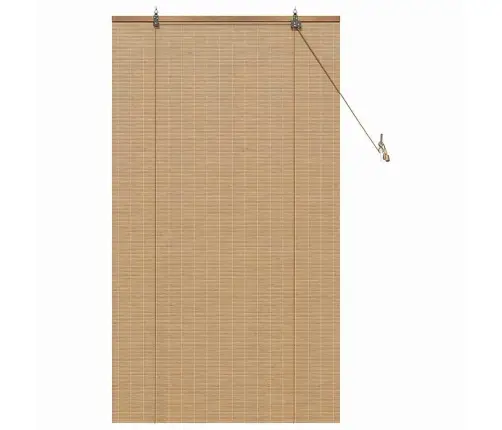 Logu Žalūzijas Un Aizsegi Gaiši Brūns 90 X 160 Cm Bambuss Vidaxl