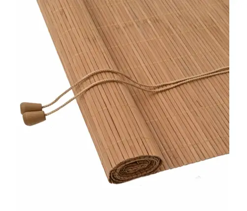 Logu Žalūzijas Un Aizsegi Gaiši Brūns 110 X 160 Cm Bambuss Vidaxl