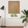 Logu Žalūzijas Un Aizsegi Gaiši Brūns 110 X 220 Cm Bambuss Vidaxl