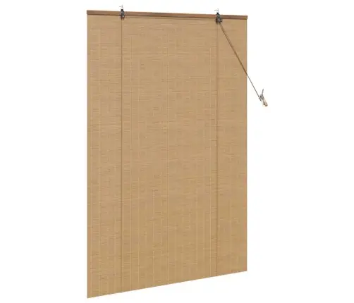 Logu Žalūzijas Un Aizsegi Gaiši Brūns 120 X 160 Cm Bambuss Vidaxl