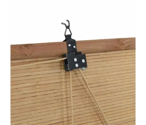 Logu Žalūzijas Un Aizsegi Gaiši Brūns 120 X 220 Cm Bambuss Vidaxl