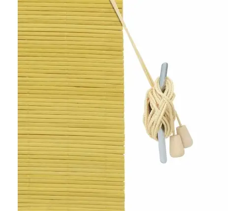 Logu Žalūzijas Un Aizsegi Dzeltena 60 X 160 Cm Bambuss Vidaxl