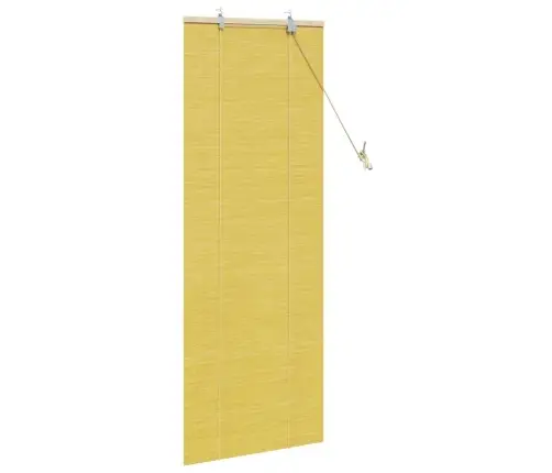 Logu Žalūzijas Un Aizsegi Dzeltena 60 X 160 Cm Bambuss Vidaxl