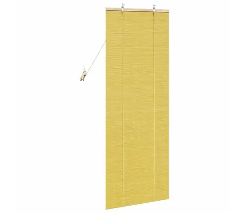 Logu Žalūzijas Un Aizsegi Dzeltena 60 X 160 Cm Bambuss Vidaxl