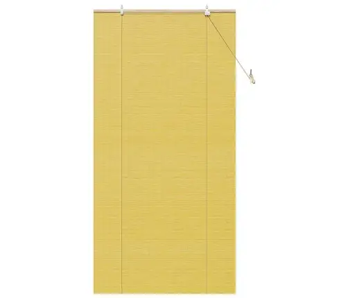 Logu Žalūzijas Un Aizsegi Dzeltena 110 X 220 Cm Bambuss Vidaxl