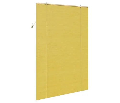Logu Žalūzijas Un Aizsegi Dzeltena 140 X 220 Cm Bambuss Vidaxl